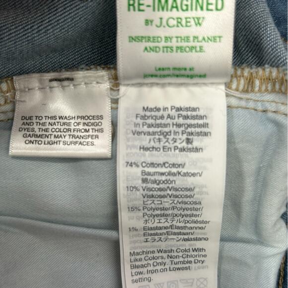 J.Crew High-Rise Skinny Button Fly Jeans Size 27 Light Wash Classic Stretch Fit - Picture 11 of 13